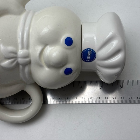 Vintage 1997 Pillsbury Doughboy ceramic teapot with removable hat - Picture 10 of 12